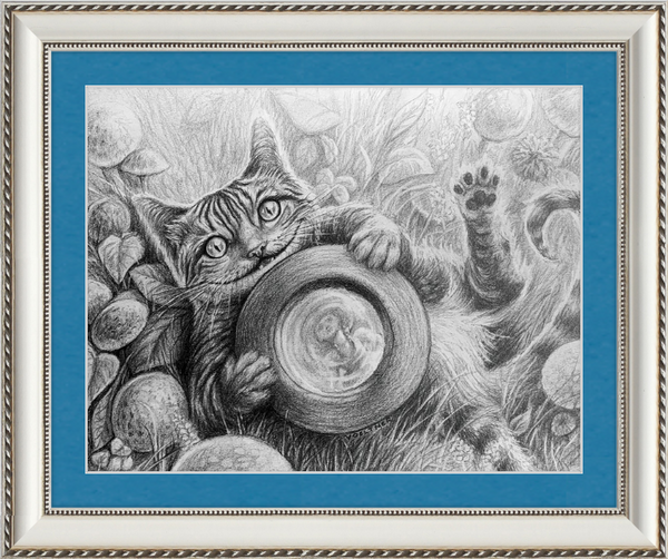 The Cheshire Cat (Drawing) Art Print