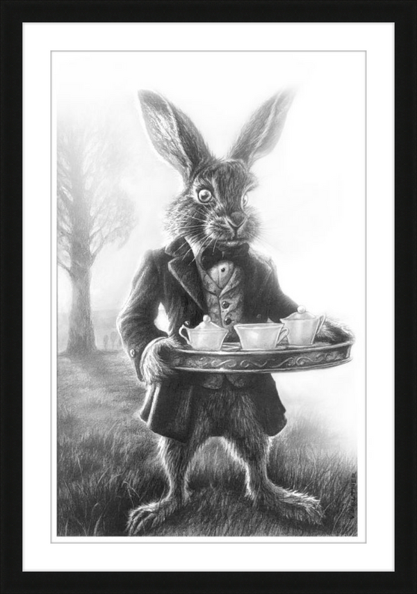 The March Hare (Drawing) Art Print