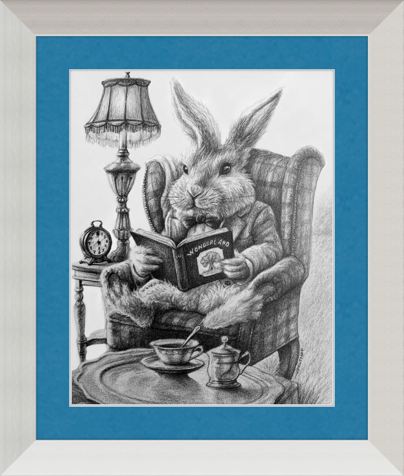 The White Rabbit (Drawing) Art Print