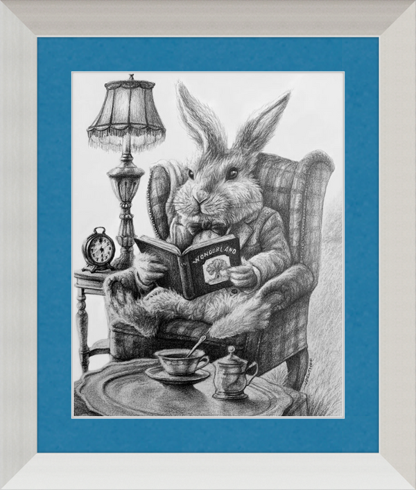 The White Rabbit (Drawing) Art Print