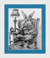 The White Rabbit (Drawing) Art Print