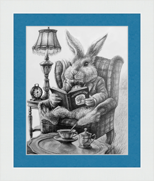 The White Rabbit (Drawing) Art Print