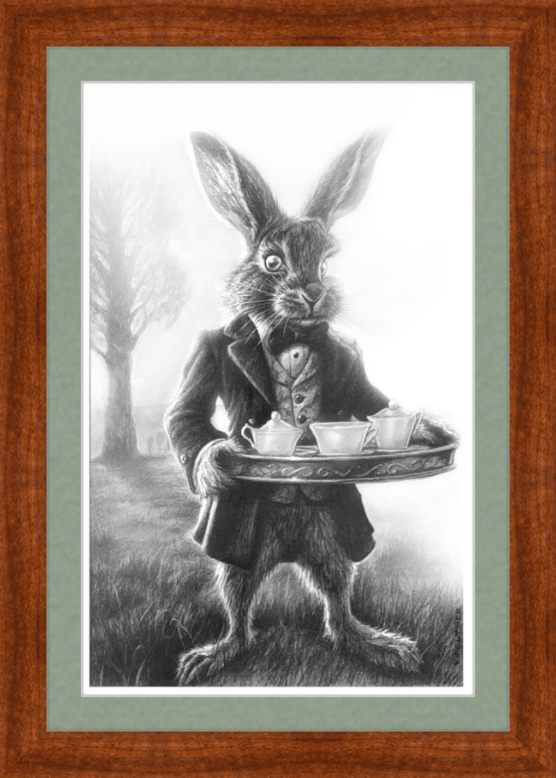 The March Hare (Drawing) Art Print
