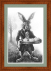 The March Hare (Drawing) Art Print