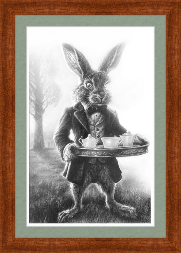 The March Hare (Drawing) Art Print