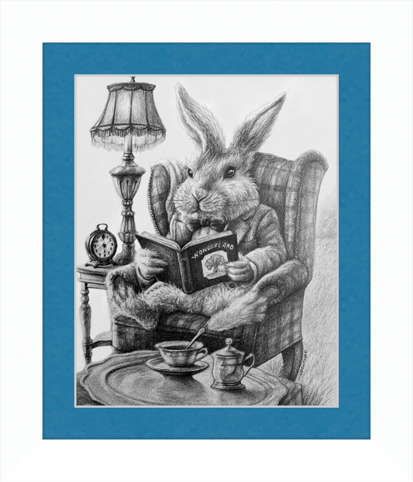 The White Rabbit (Drawing) Art Print