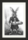 The March Hare (Drawing) Art Print