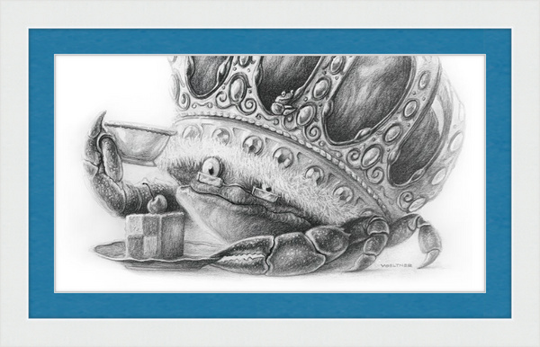 The Old Crab (Drawing) Art Print