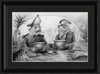 The Footmen (Drawing) Art Print