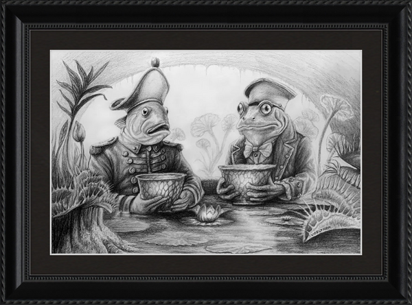The Footmen (Drawing) Art Print