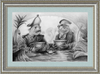 The Footmen (Drawing) Art Print