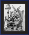 The White Rabbit (Drawing) Art Print