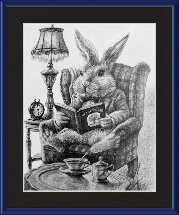 The White Rabbit (Drawing) Art Print