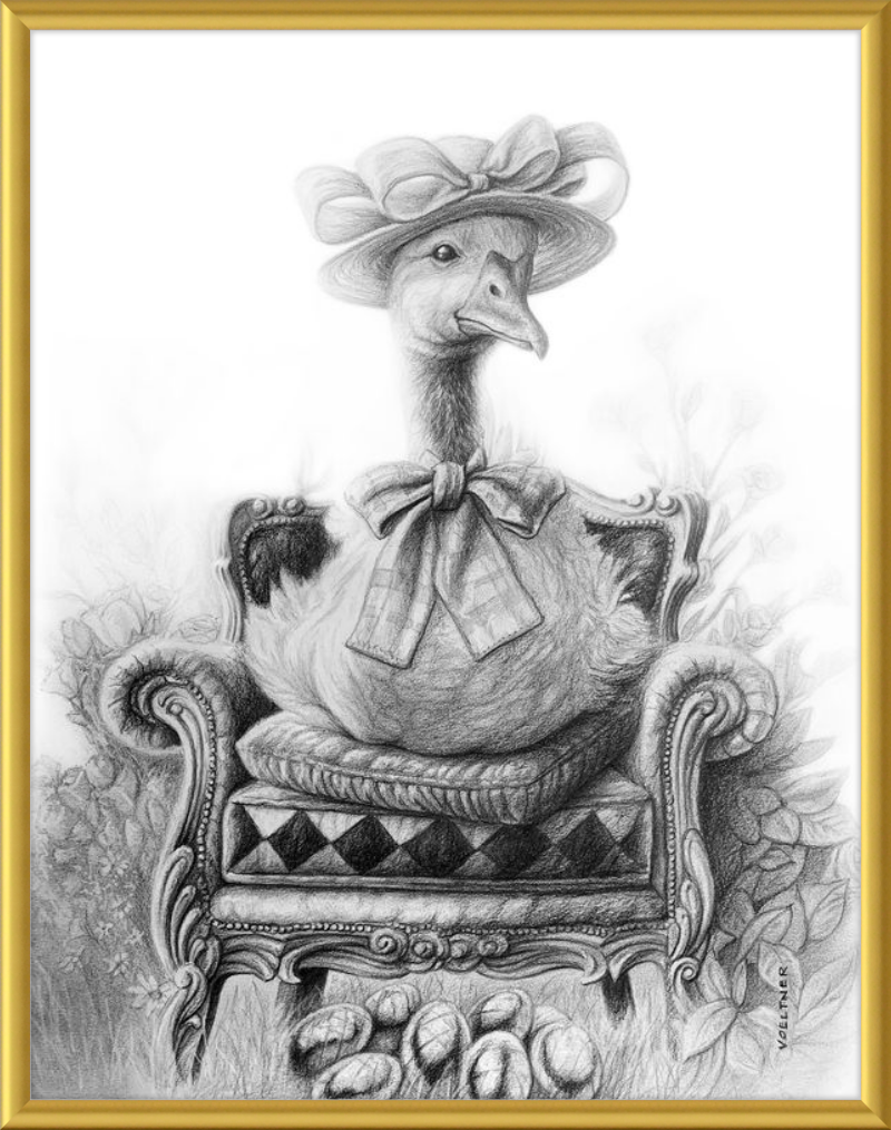 The Goose (Drawing) Art Print