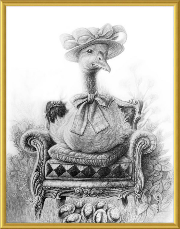 The Goose (Drawing) Art Print