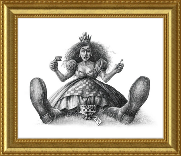 The Red Queen (Drawing) Art Print