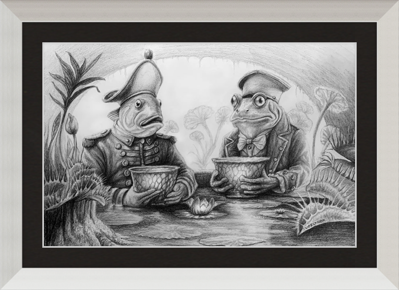 The Footmen (Drawing) Art Print