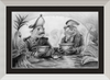 The Footmen (Drawing) Art Print