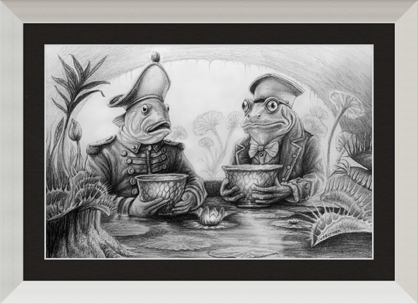 The Footmen (Drawing) Art Print