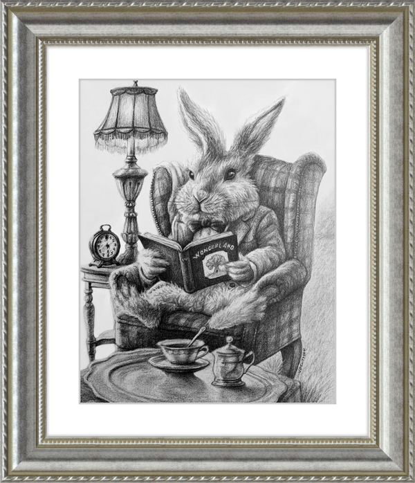 The White Rabbit (Drawing) Art Print