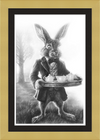 The March Hare (Drawing) Art Print