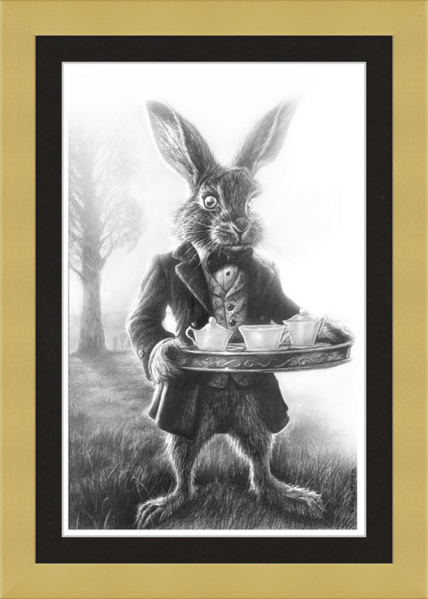 The March Hare (Drawing) Art Print