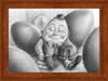 Humpty Dumpty (Drawing) Art Print