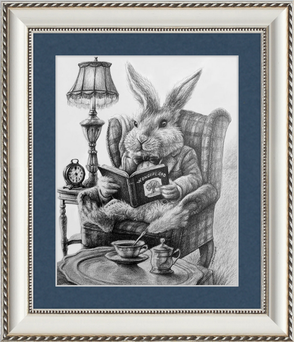 The White Rabbit (Drawing) Art Print