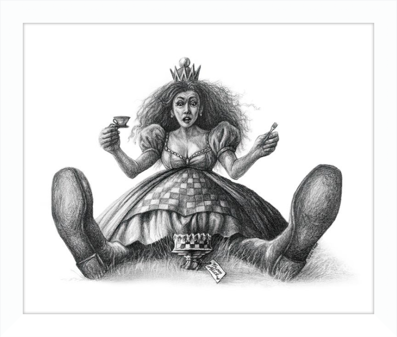 The Red Queen (Drawing) Art Print