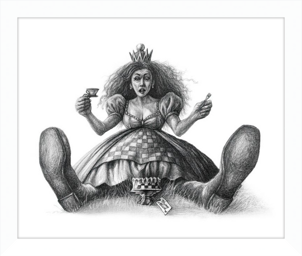 The Red Queen (Drawing) Art Print