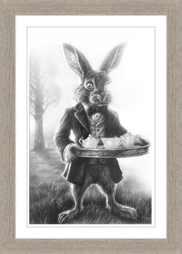 The March Hare (Drawing) Art Print