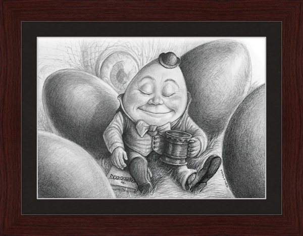 Humpty Dumpty (Drawing) Art Print