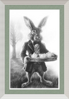 The March Hare (Drawing) Art Print