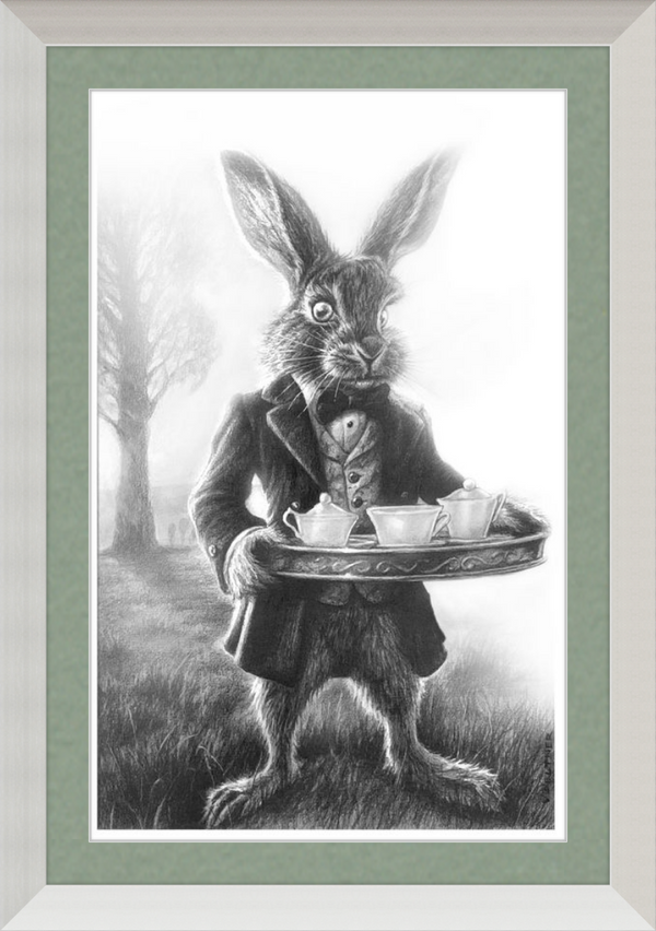 The March Hare (Drawing) Art Print