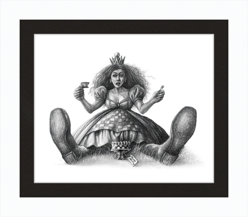 The Red Queen (Drawing) Art Print