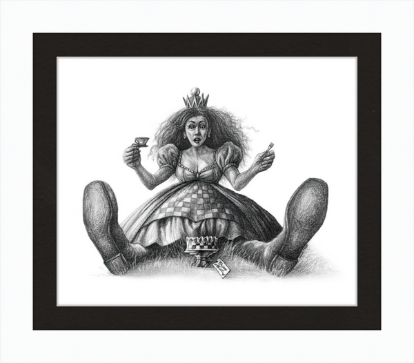 The Red Queen (Drawing) Art Print