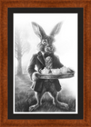 The March Hare (Drawing) Art Print