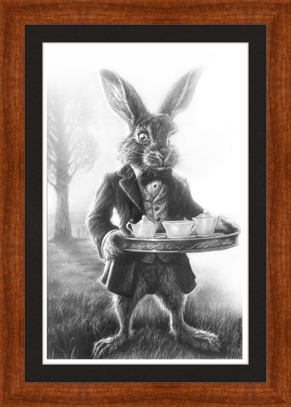 The March Hare (Drawing) Art Print