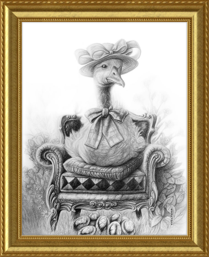 The Goose (Drawing) Art Print