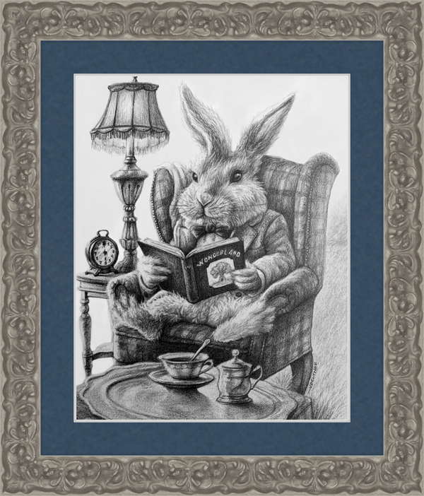 The White Rabbit (Drawing) Art Print