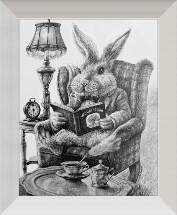 The White Rabbit (Drawing) Art Print