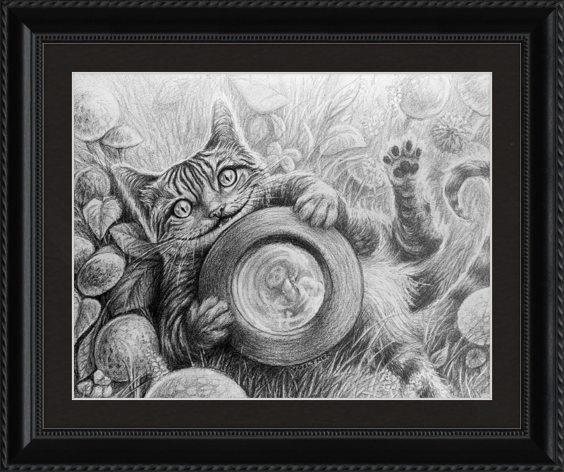The Cheshire Cat (Drawing) Art Print