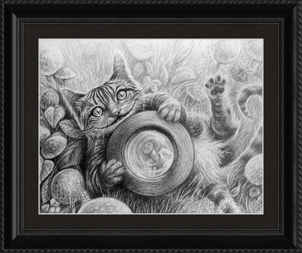 The Cheshire Cat (Drawing) Art Print