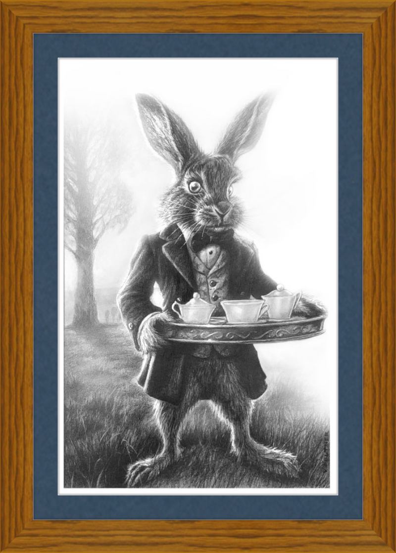 The March Hare (Drawing) Art Print