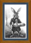 The March Hare (Drawing) Art Print