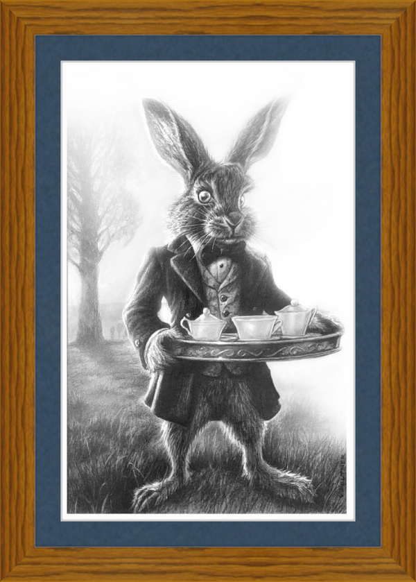 The March Hare (Drawing) Art Print