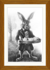 The March Hare (Drawing) Art Print