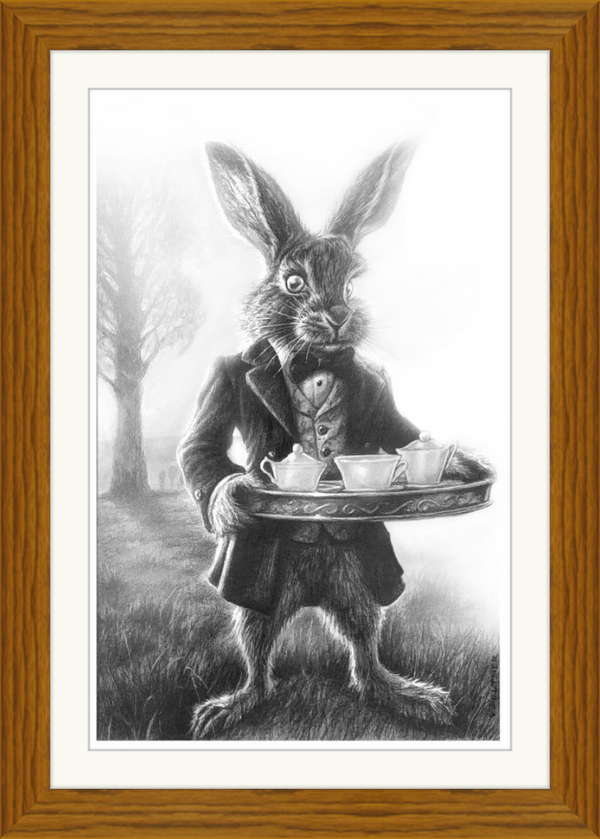 The March Hare (Drawing) Art Print