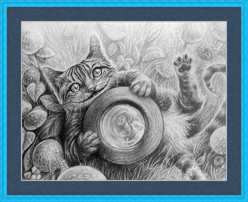 The Cheshire Cat (Drawing) Art Print