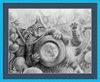 The Cheshire Cat (Drawing) Art Print